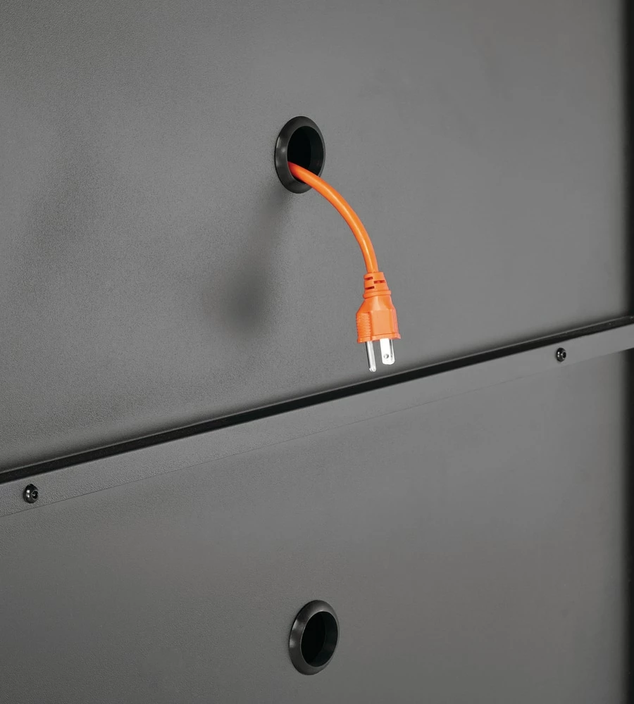 Mastercraft 2-Door Tall & Wide Cabinet With 3 Adjustable Shelves, Black Series, 36.5 X 18 X 72-in - Image 9