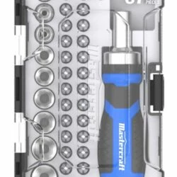 Mastercraft 37-pc Stubby Ratcheting Scredriver And Socket Set With Case