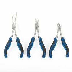 Mastercraft Mini Extra Long Pliers Set, Rubber Grips, Rust Resistant, 3-pc