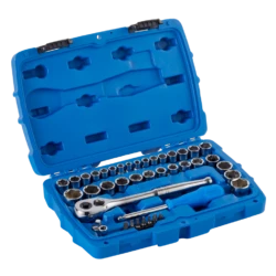 Mastercraft Socket Set, 41-pc, SAE / Metric, CRV, Nickel-Chrome Plating