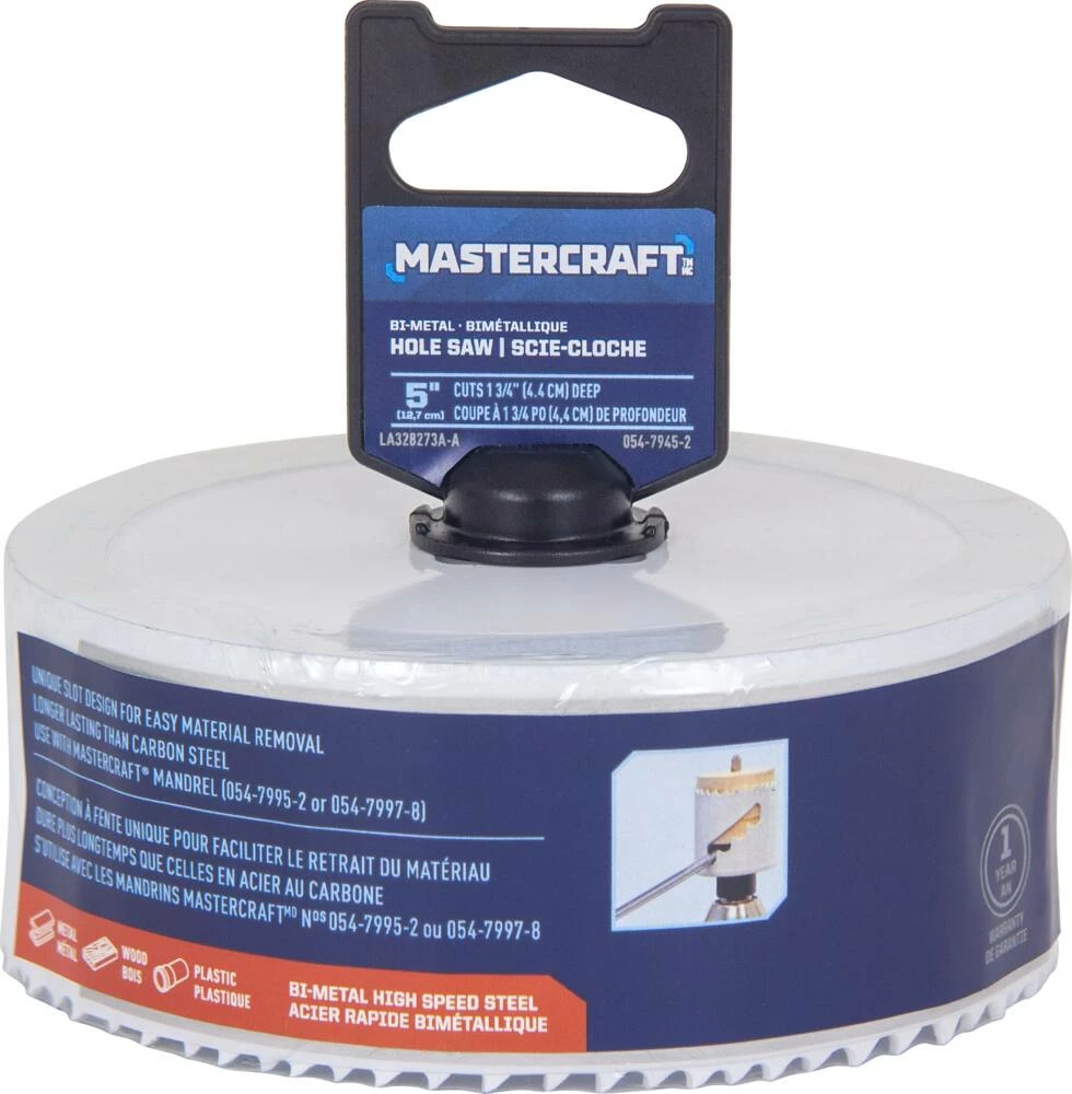 Mastercraft 5-in Bi-Metal Hole Saw For Metal, Wood, Plastic - Image 2