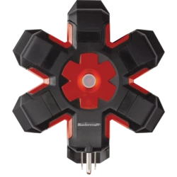 Mastercraft 360 5-Outlet Power Hub, With ON/OFF Switch, Red/Black