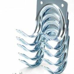 Mastercraft Wall Mount Tool Storage Double Hook Set, Up To 11.3-kgs, 5-pk