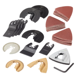 Mastercraft Oscillating Multi-Tool Universal Accessory Set For Cutting & Sanding, 50-pc