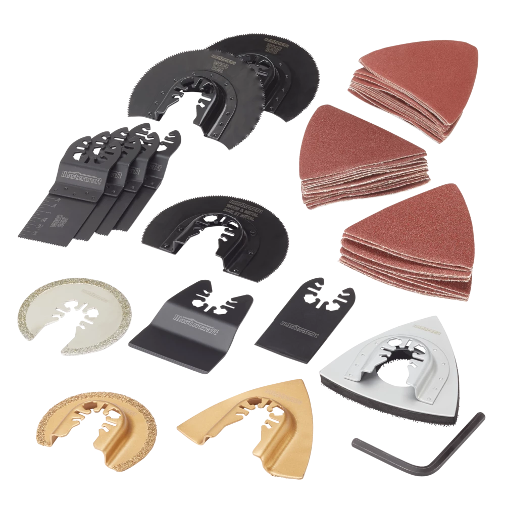 Mastercraft Oscillating Multi-Tool Universal Accessory Set For Cutting & Sanding, 50-pc