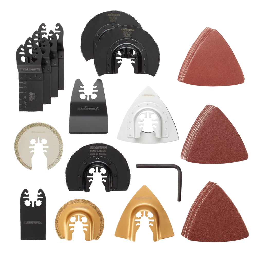 Mastercraft Oscillating Multi-Tool Universal Accessory Set For Cutting & Sanding, 50-pc - Image 3