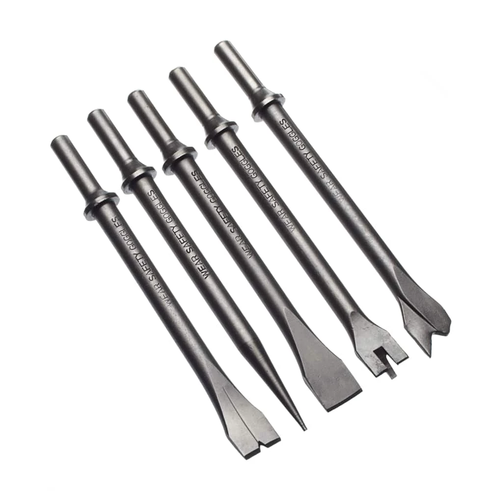 Mastercraft Steel Chisel Set For Air Hammer, 5-pc