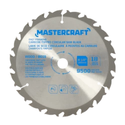 Mastercraft 6-1/2-in 18T Carbide Tipped Fast Framing Circular Saw Blade For Wood