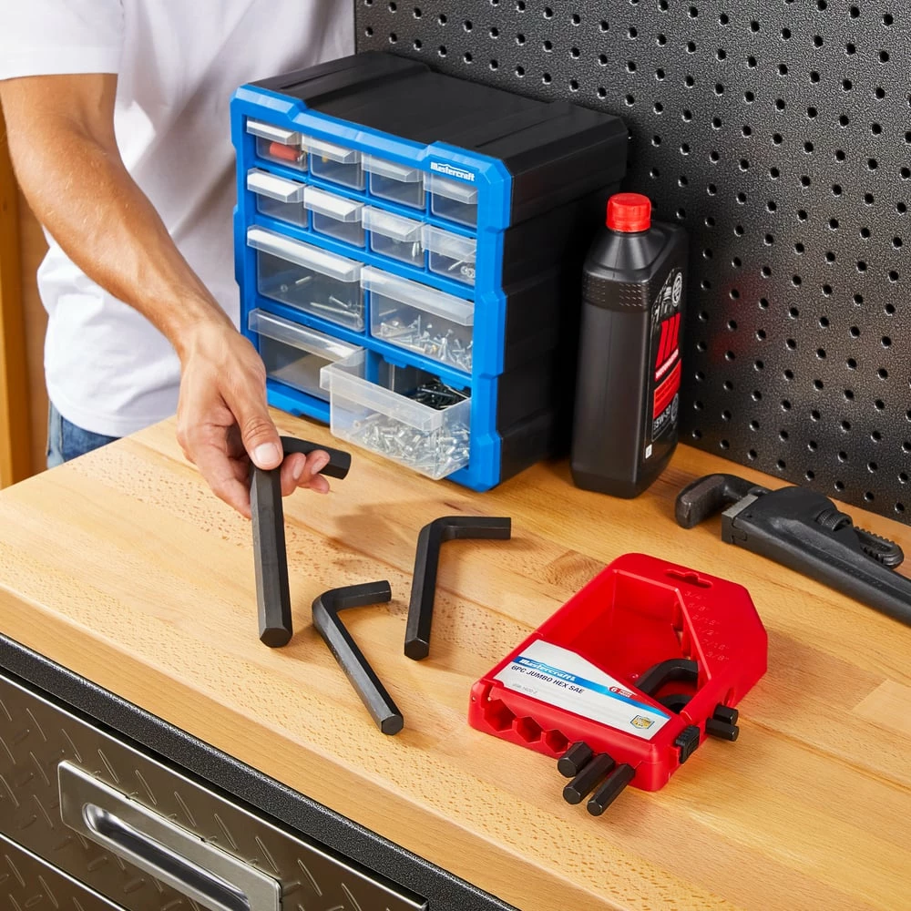 Mastercraft Jumbo Hex Key Set/Allen Wrench Set, SAE, High Quality Cr-V Steel, 6-pc - Image 5