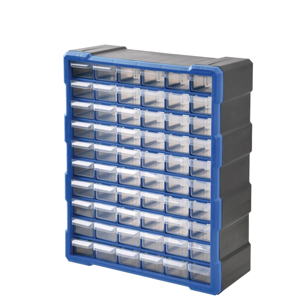 Mastercraft Wall-Mountable 60-Drawers Cabinet, 6x15x19-in - Image 4