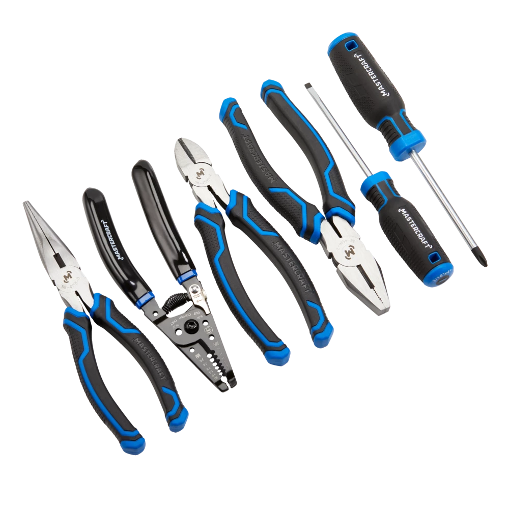 Mastercraft Pliers & Screwdriver Set, Comfort Grip, Rust Resistant, Carbon Steel, 6-pc