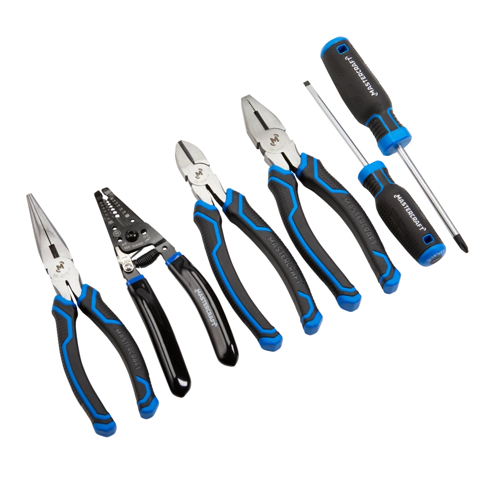 Mastercraft Pliers & Screwdriver Set, Comfort Grip, Rust Resistant, Carbon Steel, 6-pc - Image 2