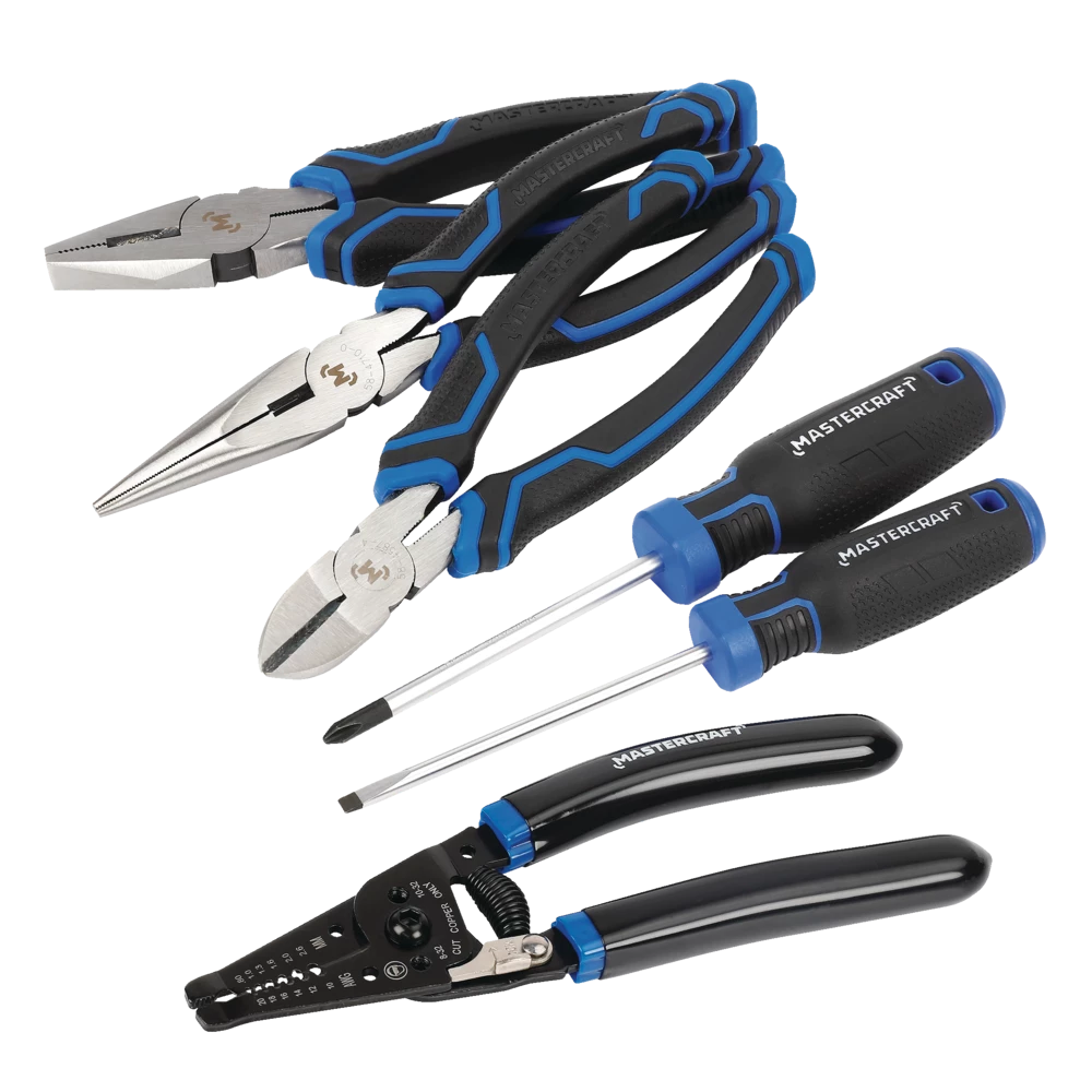 Mastercraft Pliers & Screwdriver Set, Comfort Grip, Rust Resistant, Carbon Steel, 6-pc - Image 3