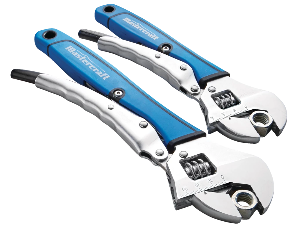 Mastercraft Locking Adjustable Wrench Set, 2-pc, Assorted Sizes - Image 3