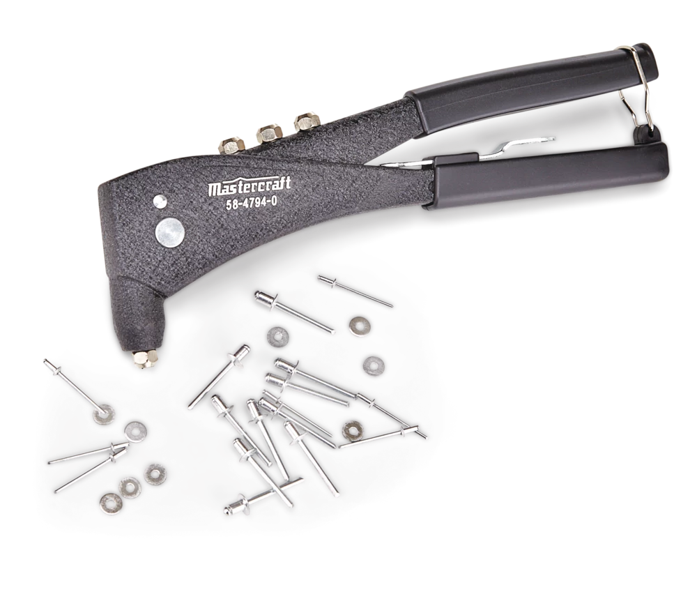 Mastercraft 10-in One Hand Rivet Gun, 71-pc