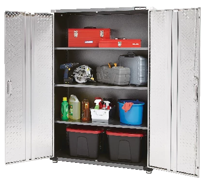 Mastercraft 2-Door Tall & Wide Cabinet With 3 Adjustable Shelves, Diamond Series, 48 X 18 X 72-in - Image 8