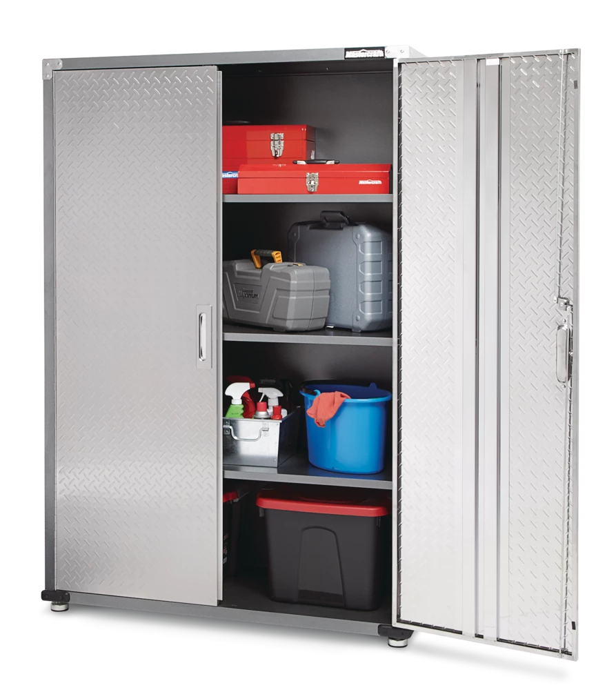 Mastercraft 2-Door Tall & Wide Cabinet With 3 Adjustable Shelves, Diamond Series, 48 X 18 X 72-in - Image 5