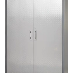 Mastercraft 2-Door Tall & Wide Cabinet With 3 Adjustable Shelves, Diamond Series, 48 X 18 X 72-in