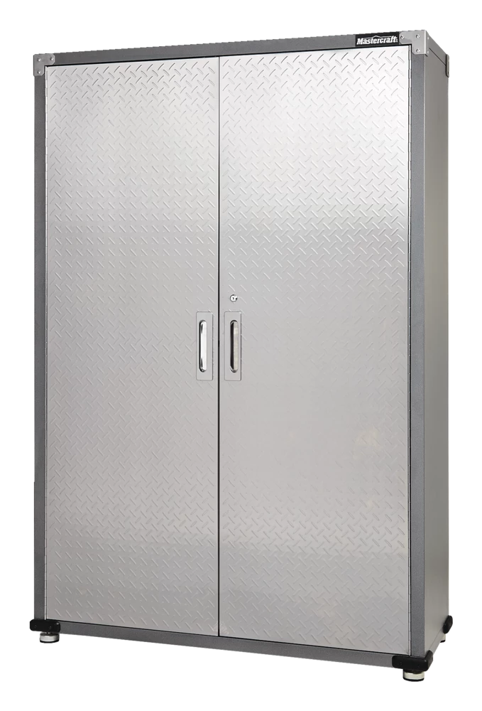 Mastercraft 2-Door Tall & Wide Cabinet With 3 Adjustable Shelves, Diamond Series, 48 X 18 X 72-in - Image 3