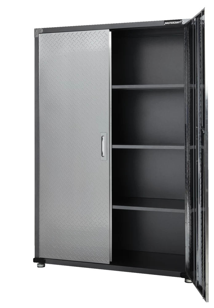 Mastercraft 2-Door Tall & Wide Cabinet With 3 Adjustable Shelves, Diamond Series, 48 X 18 X 72-in - Image 9