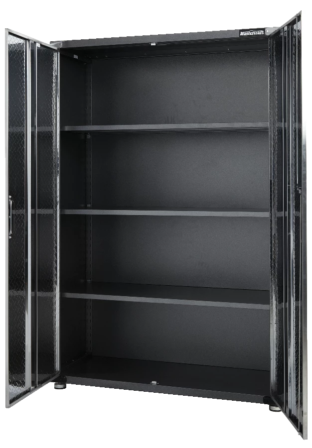 Mastercraft 2-Door Tall & Wide Cabinet With 3 Adjustable Shelves, Diamond Series, 48 X 18 X 72-in - Image 4