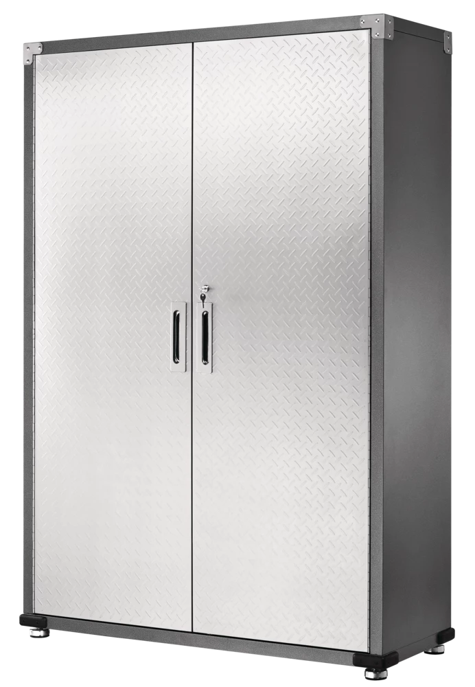 Mastercraft 2-Door Tall & Wide Cabinet With 3 Adjustable Shelves, Diamond Series, 48 X 18 X 72-in - Image 2