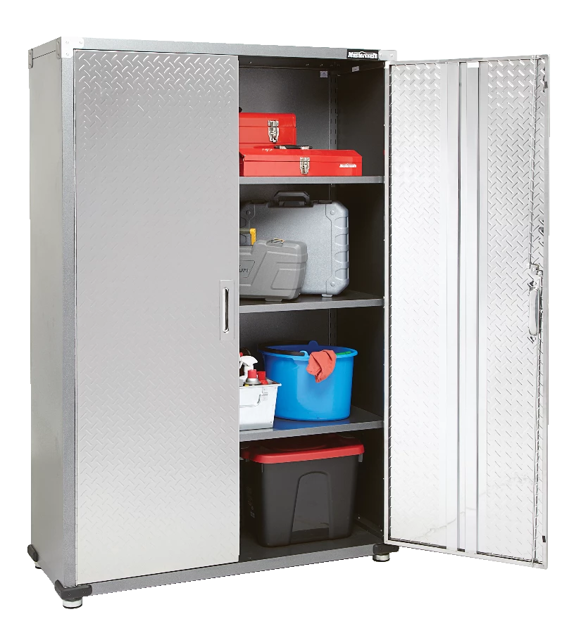 Mastercraft 2-Door Tall & Wide Cabinet With 3 Adjustable Shelves, Diamond Series, 48 X 18 X 72-in - Image 7
