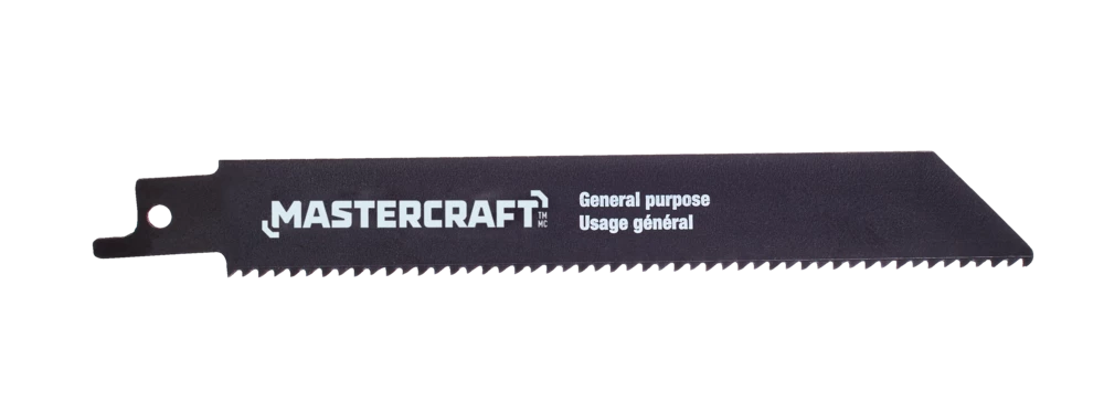 Mastercraft 8.5A Variable Speed T-Shank Reciprocating Saw With LED Light & Blade - Image 3