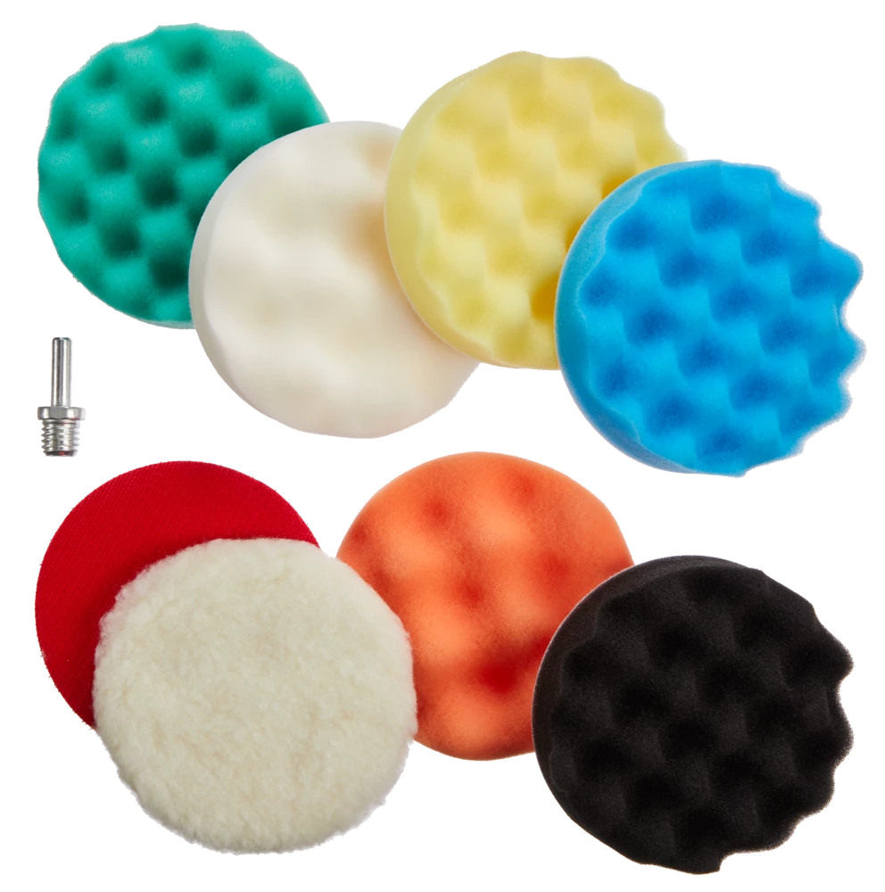 Mastercraft Sponge Pad Polishing Kit For Wood, Metal, Plastic, 8-pc - Image 3