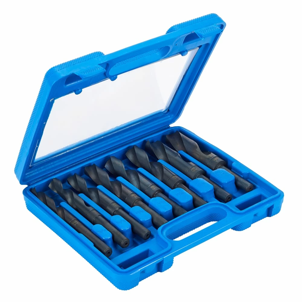 Mastercraft Silver & Deming Black Oxide Drill Bit Set For Wood, Metal, Plastic, 8-pc - Image 4