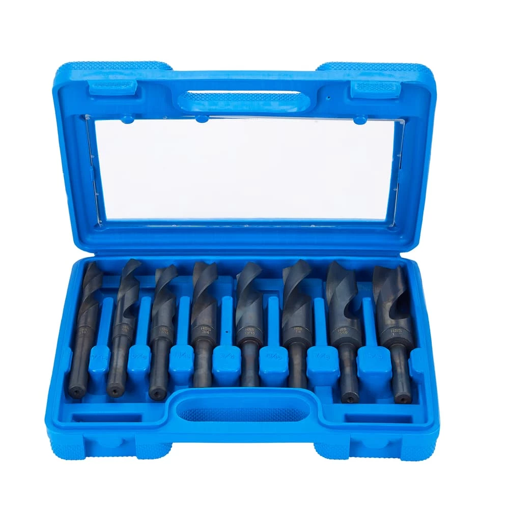 Mastercraft Silver & Deming Black Oxide Drill Bit Set For Wood, Metal, Plastic, 8-pc - Image 3