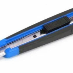 Mastercraft Snap-Off Utility Knife, 9-mm, Black/Blue