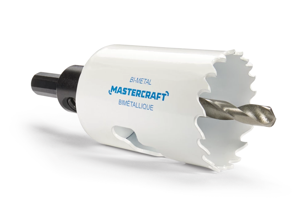 Mastercraft Bi-Metal Hole Saw Set For Wood, Plastic, Drywall, Metal, 9-pc - Image 5