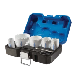 Mastercraft Bi-Metal Hole Saw Set For Wood, Plastic, Drywall, Metal, 9-pc