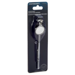 Mastercraft Adjustable Inspection Mirror With Pocket Clip, Rust Resistant