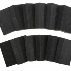 Mastercraft Assorted Aluminum Oxide Sanding Sponge Set For Wood, Metal, Plastic, Drywall, 12-pc
