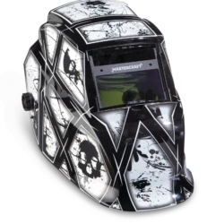 Mastercraft Shade 10 Autodarkening Welding Helmet, White Skull
