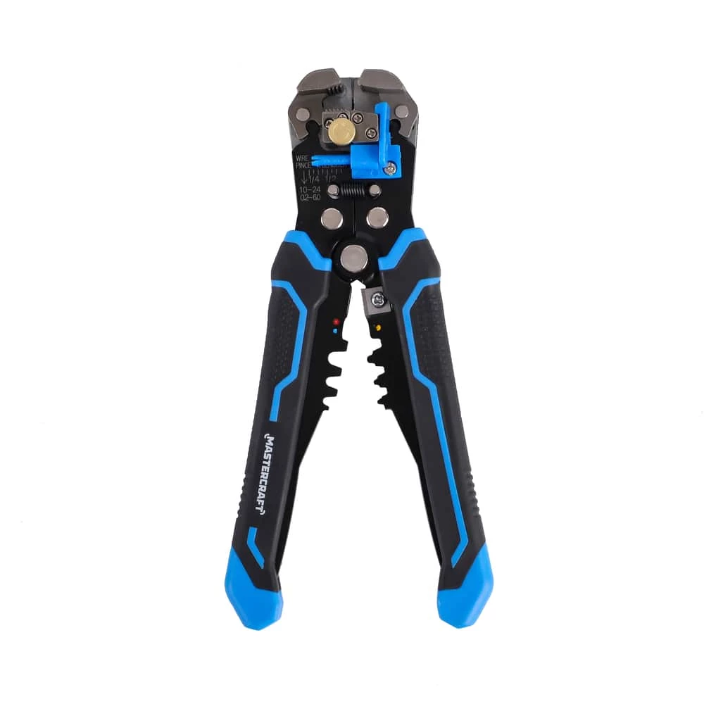 Mastercraft 10-22 Gauge Automatic Self-Adjusting Wire Stripper/Crimper, Comfort Grip Handles