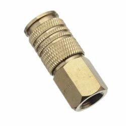 Mastercraft Universal Brass Female Air Hose Connect Coupler, 1/4-in NPT