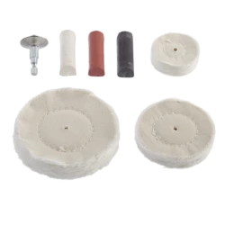 Mastercraft Cloth Buffing & Polishing Set For Wood, Metal, Plastic, 7-pc