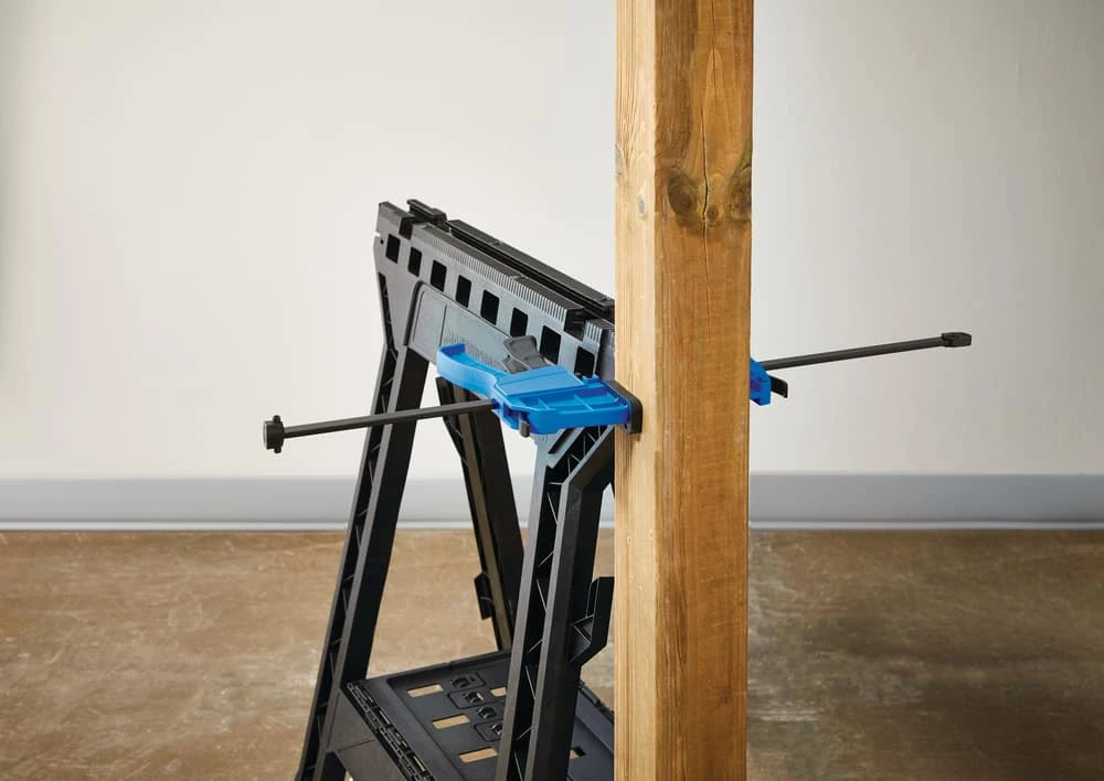 Mastercraft Heavy Duty Plastic Sawhorse W/ Storage, 27x15-in - Image 3