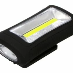 Mastercraft 15 Lumens LED Aluminum Clip Magnetic Flashlight, Batteries Included
