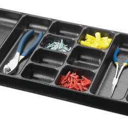 Mastercraft Compact Drawer Tray W/ Compartments, 22x10x2-in