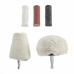 Mastercraft Cloth Contour Buffing Polishing Kit For Wood, Metal, Plastic, 5-pc