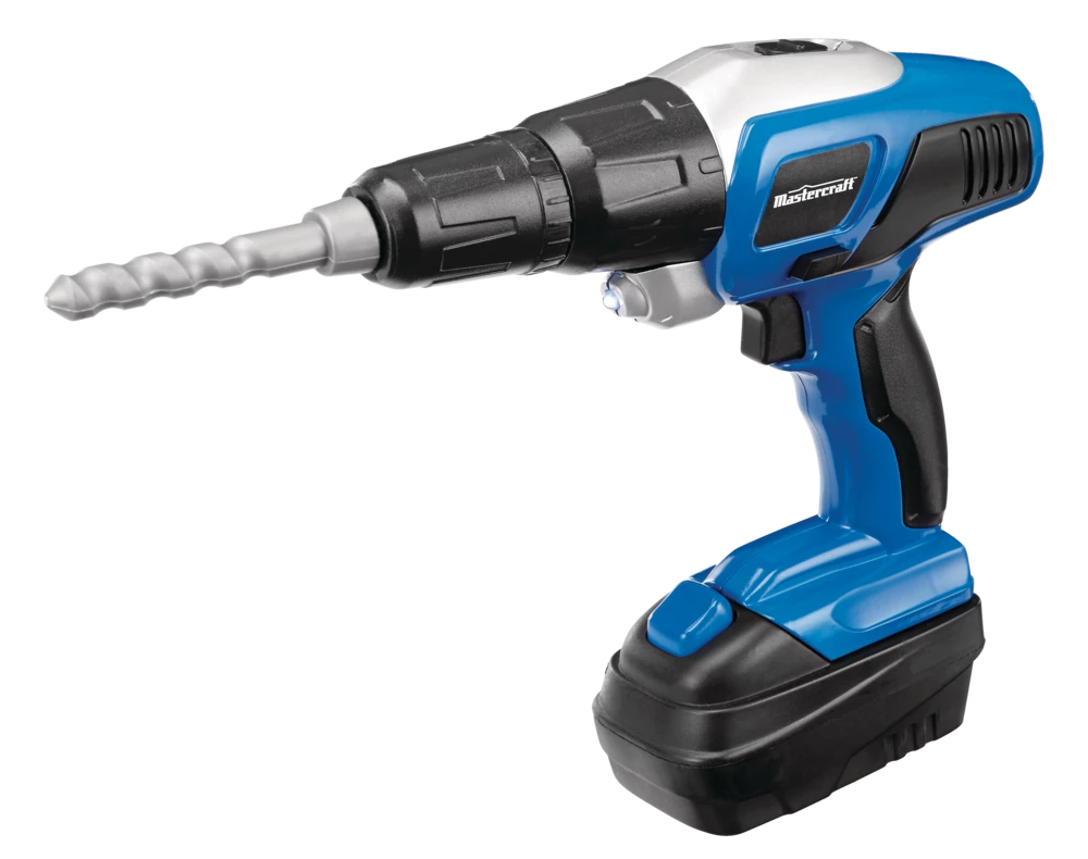 Mastercraft Deluxe Toy Tool & Work Bench W/Battery Operated Drill For Kids, Ages 3+ - Image 9