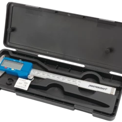 Mastercraft Digital Caliper With LCD Display, Inch To Mm Conversion, Stainless Steel Rod, 6-in