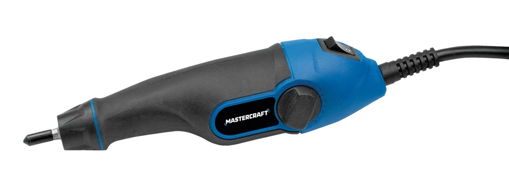 Mastercraft Corded Carbide-Tipped Electric Engraver Tool For Metal, Glass, Wood & Leather