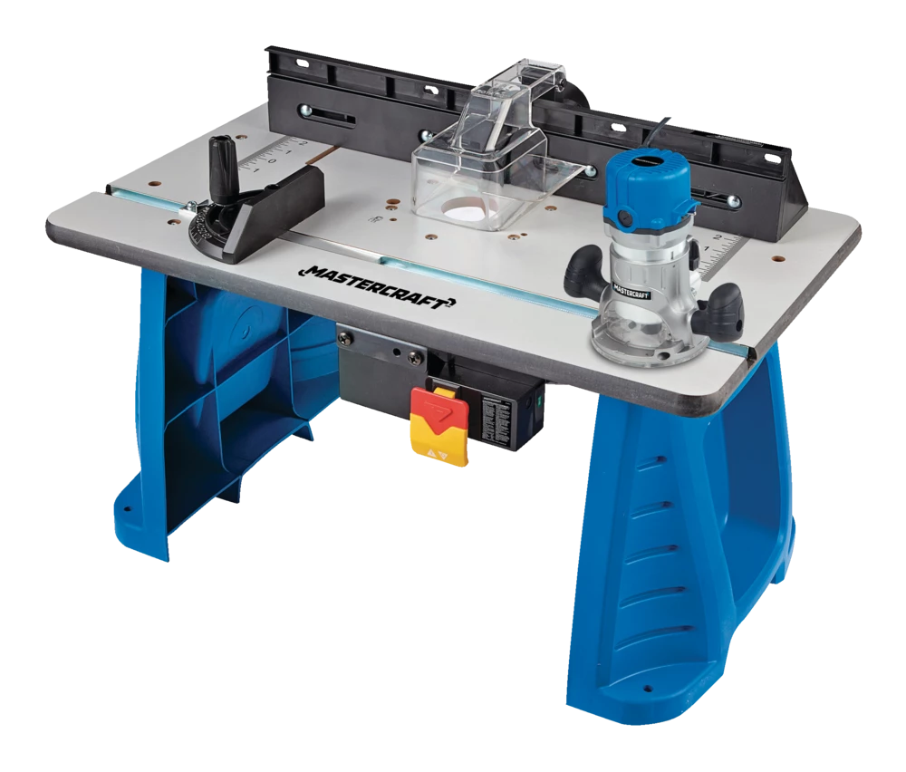 Mastercraft 9.5A Variable Speed 1-3/4 HP Corded Fixed Base Router & Router Table Set - Image 3