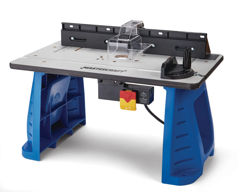 Mastercraft 9.5A Variable Speed 1-3/4 HP Corded Fixed Base Router & Router Table Set - Image 7