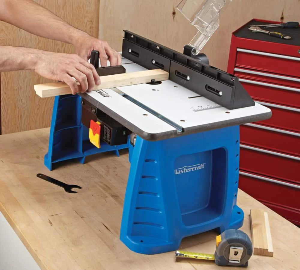 Mastercraft 9.5A Variable Speed 1-3/4 HP Corded Fixed Base Router & Router Table Set - Image 13
